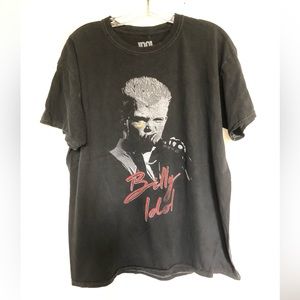 Billy Idol Distressed Black Band T Shirt